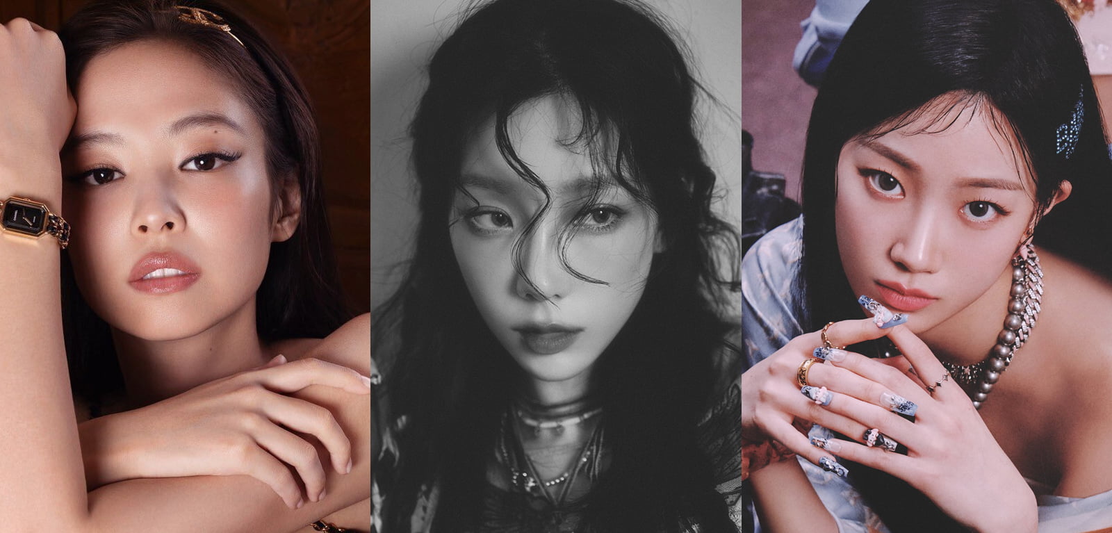 JENNIE-BLACKPINK-TAEYEON-SNSD-KAZUHA-LE-SSERAFIM