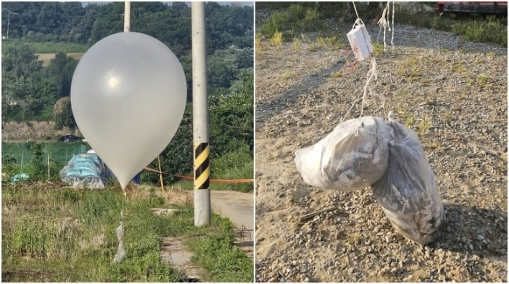 North Korea sends "poop balloons" towards South Korea