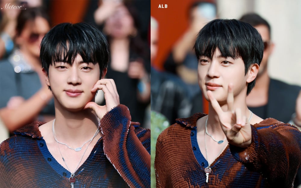 jin milan fashion week