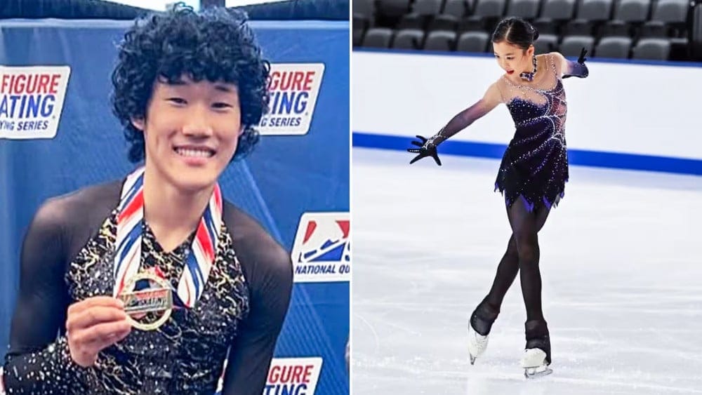 Jinna Han, 13, and Spencer Lane, 16.