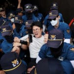 South Korea police detain university students seeking to enter Japan embassy